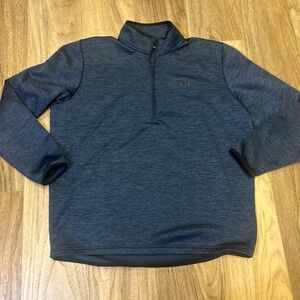 Under Armour Loose Coldgear 1/4 Zip Pullover Sweatshirt size XL Blue